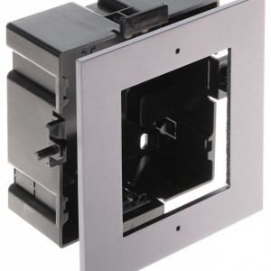 Rama montaj ingropat cu 1 modul HikVision DS-KD-ACF1(Plastic) pentru post exterior modular, panou din aluminiu si doza plastic, temperatura operare -40 grade C, include accesorii fixare, compatibila seria DS-KD8