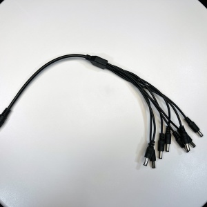 Splitter alimentare 1 x Mama la 8 x Tata SPAL108, lungime standard, compatibil cu surse alimentare 12V DC si camere supraveghere, distributie curent pentru 8 dispozitive, conectori 2.1mm x 5.5mm, design compact - Img 5