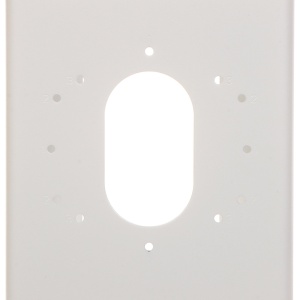 Suport montaj pe stalp vertical HikVision DS-1275ZJ-S-SUS, material otel inoxidabil SUS304, culoare alb, design robust pentru camere supraveghere, rezistent la coroziune, fixare cu bride metalice - Img 2