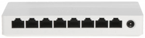 Switch Gigabit 8 Porturi HikVision DS-3E0508D-E, 10/100/1000 Mbps, carcasa plastic compacta, Plug & Play, auto-learning MAC, montaj desktop sau perete, eficienta energetica, ideal pentru birou sau acasa - Img 2