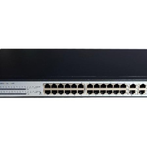 Switch PoE Hikvision 24 porturi DS-3E2528P(B), 4 porturi Combo, Layer 3 Static Routing, OSPF, IEEE 802.3af/at max 30W/port, management Web/Console, SNMP, protectie EAPs si ERPs