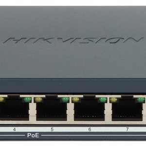 Switch PoE HikVision Smart Managed 8 porturi DS-3E1510P-EI/M, Gigabit, 2x Uplink RJ45, buget putere 60W, PoE Watchdog, suporta VLAN, protectie la supratensiune 6kV, transmisie Long Range pana la 300m, prevenire bucle STP/RSTP - Img 2