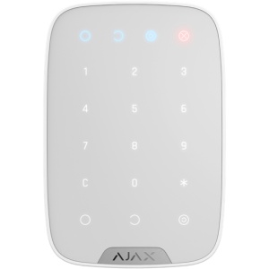 Tastatura control wireless Ajax KeyPad Jeweller, comunicare bidirectionala, raza semnal 1700m, protectie anti-sabotaj si criptare, coduri de acces personalizate, functie panica, culoare alb, design slim - Img 2