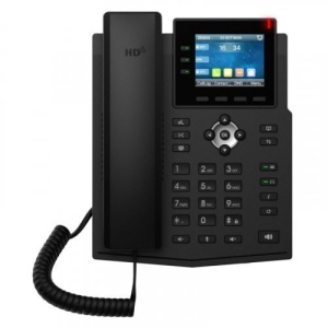 Telefon SIP videointerfon HikVision DS‑KP8000‑WHE1, audio HD loudspeaker si handset, ecran 2.8″ cu 3 taste DSS, decodare video H.264/1080P, 2×Ethernet 10/100M cu PoE, Wi‑Fi 2.4 GHz, compatibil Asterisk/Broadsoft/3CX/Avaya - Img 2