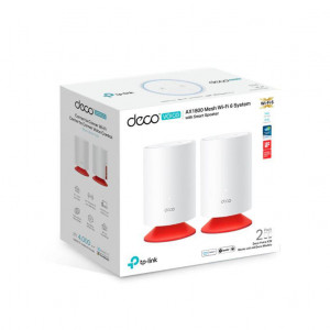 DECOVX20-2PK AX1800 MESH SYSTEM + SPEAKER TP-LINK DECO-VOICE-X20-2PK