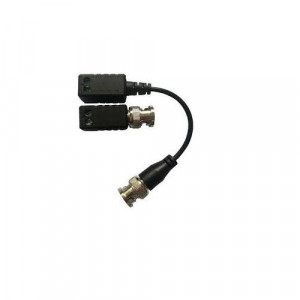 Video balun pasiv HikVision 1 Canal 5MP DS-1H18S/E-E, set 2 bucati, transmisie semnal HDTVI/HDCVI/AHD pana la 200m, interfata cu surub, protectie ESD si interferente, carcasa ABS, instalare plug and play, fara alimentare
