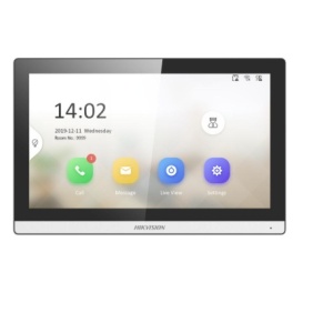 Videointerfon IP HikVision DS‑KH6350‑TE1, serie KH6, ecran touch 7″ 1024×600, PoE, stocare mesaje si capturi pe TF card, deblocare remota, vizualizare live statii de usa si camere conectate