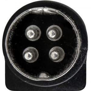 Cablu adaptor alimentare DVR Hikvision ML517, mufa DIN 4 pini tata la mufa DC 2.1/5.5mm mama, curent maxim 4A, tensiune maxima 30V DC, lungime 10cm, pentru surse de alimentare standard - Img 3
