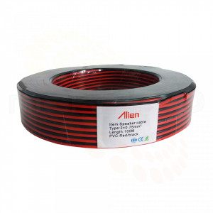 Cablu Alien de alimentare rosu/negru 2x0.75mm MK024-CA075
