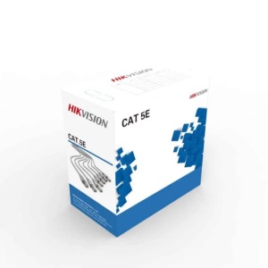 Cablu retea UTP Cat5E HikVision DS-1LN5E-S, lungime 305m, cupru solid 0.5mm, testat Fluke, manta PVC rezistenta la flacara, optimizat pentru transmisie PoE pe distante lungi, diametru complet, performanta excelenta - Img 4