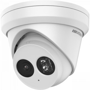 Camera IP Hikvision turret 8MP DS-2CD2383G2-IU(2.8mm), 4K Ultra HD, tehnologie AcuSense (clasificare om/vehicul), microfon dual incorporat, Smart IR 30m, True WDR 120dB, protectie exterior IP67, alimentare PoE