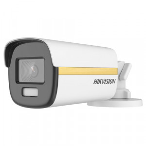 Camera supraveghere analogica HikVision Bullet 2MP DS-2CE12DF3T-F(2.8mm), Tehnologie ColorVu 24/7, WDR real 130dB, Lumina alba 40m, Semnal 4 in 1 TVI/AHD/CVI/CVBS, Protectie IP67, Rezolutie Full HD, Tehnologie 3D DNR