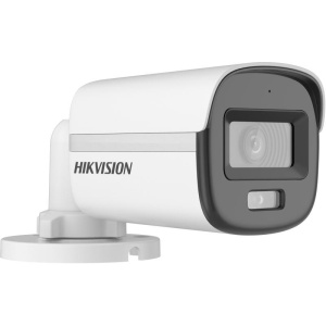 Camera supraveghere analogica Hikvision ColorVu Turbo-HD mini bullet 3K DS‑2CE10KF0T‑LPFS(2.8mm) Smart-Hybrid Light IR+WL, 24/7 color imaging F1.0, audio over coaxial, TVI/AHD/CVI/CVBS, IP67