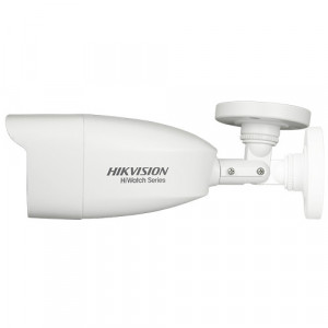 Camera supraveghere analogica HikVision HiWatch Bullet 5MP HWT-B250(2.8mm), Night Vision IR 40m, Semnal 4 in 1 TVI/AHD/CVI/CVBS, Protectie IP66, Senzor CMOS 5MP, Functie DNR si DWDR, Carcasa metal si plastic - Img 2
