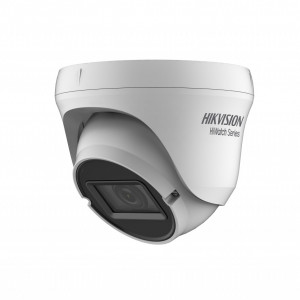 Camera supraveghere analogica HikVision HiWatch turret 2MP HWT-T320-VF, lentila varifocala 2.8-12mm, EXIR 2.0 IR 40m, 4 in 1 TVI/AHD/CVI/CVBS, protectie IP66, meniu OSD, carcasa metalica, performanta ridicata zi/noapte