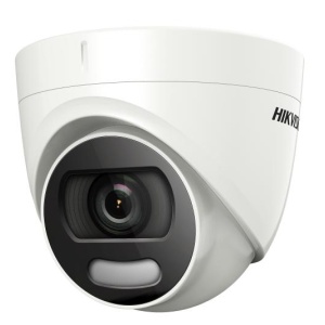 Camera supraveghere analogica HikVision turret 2 MP DS‑2CE72DFT‑F28(2.8mm) ColorVu full‑time color 24/7, lentila fixa 2.8 mm, lumina suplimentara 20 m, WDR 130 dB, 3D DNR, 4‑in‑1 TVI/AHD/CVI/CVBS, IP67