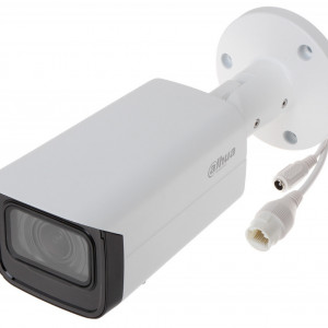 Camera supraveghere IP Bullet 4 MP Dahua IPC-HFW2431T-ZS-27135-S2, lentila varifocala motorizata (2.8-12mm), Smart IR 60m, WDR 120dB, compresie H.265+, protectie IP67, slot card SD, analiza video IVS, alimentare PoE