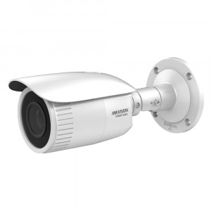 Camera supraveghere IP Bullet Hikvision HiWatch 4MP HWI-B640H-Z, lentila motorizata 2.8-12mm, infrarosu 50m, WDR 120dB, slot card 256GB, alimentare PoE, protectie IP67, compresie H.265+, detectie miscare