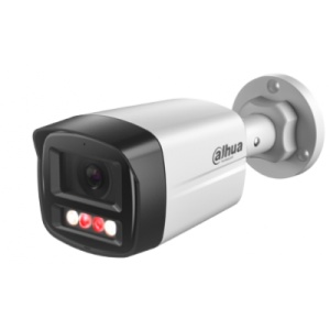 Camera supraveghere IP Dahua bullet 4MP DH-IPC-HFW1439TL1-A-IL Smart Dual Light, lentilă 2.8mm, IR 30m, lumină caldă 30m, WDR 120dB, 3D DNR, microfon încorporat, H.265+, detectare umană, PoE, IP67
