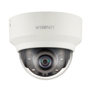 Camera supraveghere IP Hanwha Vision dome 5MP XND-8030R, lentila fixa 4.6 mm, IR 30 m, WDR 120 dB, H.265/H.264, analiza video inteligenta, people counting si heatmap, microSD 512 GB, WiseStream II, IK08, PoE/12 VDC