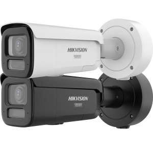 Camera supraveghere IP Hikvision bullet 16MP DS-2CD26166G3-IZS2UY/SL AcuSense Strobe Light, lentilă varifocală motorizată, DarkFighter, WDR 130dB, microfon dual, Smart PA, IP67, IK10, anti-corrosion