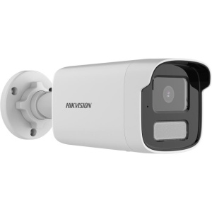 Camera supraveghere IP HikVision bullet 2MP DS-2CD1T23G2-LIU(4mm), tehnologie Smart Hybrid Light, H.265+, microfon incorporat, protectie IP67, detectie om si vehicul, analiza video inteligenta