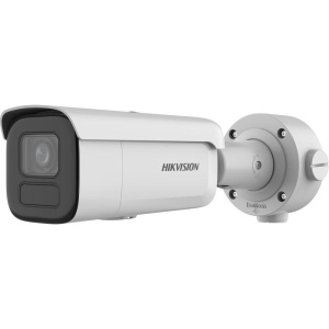 Camera supraveghere IP Hikvision bullet 4MP DS‑2CD2646G2HT‑IZS2U/SL(2.8‑12mm) cu AcuSense, lentila varifocala motor, WDR 120dB, H.265+, detectie inteligenta persoane si vehicule, strobe si alarma audio, audio bidirectional, IP67, IK10 (Copy 1)