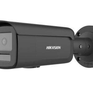 Camera supraveghere IP Hikvision bullet 6MP DS‑2CD2T66G2H‑2I(2.8mm)(eF) Black cu tehnologie Darkfighter pentru imagini excelente in lumina redusa, WDR 120 dB, H.265+, detectie inteligenta persoane si vehicule, rezistenta la apa si praf IP67