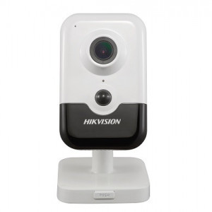 Camera supraveghere IP HikVision Cube 2MP DS-2CD2423G0-IW(2.8mm)(W), conexiune Wi-Fi, senzor PIR detectie corp uman, audio bidirectional, slot card microSD, WDR real 120dB, compresie H.265+, iluminare IR pana la 10m, lentila 2.8mm