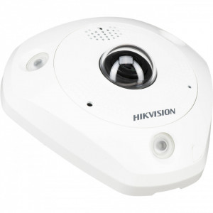 Camera supraveghere IP HikVision Fisheye 12MP DS-2CD63C5G0E-IVS(1.27mm), vedere panoramica 360 grade, audio bidirectional (mic/difuzor), IR 15m, multiple moduri dewarping, H.265+, protectie IP66 si IK10, slot card - Img 3