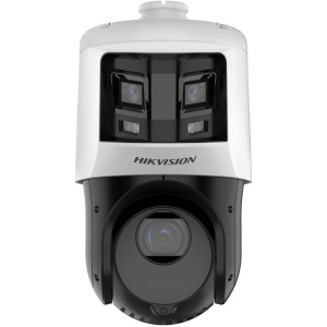 Camera supraveghere IP HikVision PTZ 6 MP DS‑2SE4C225MWG‑E/26(F0)(2.8‑4.8‑120mm), panoramic + detalii 2 MP, DarkFighter & ColorVu low‑light, zoom optic 25×/digital 16×, IR 100 m + lumina alba 30 m, IP66, PoE+/12 VDC, clasificare persoane/vehicule AI