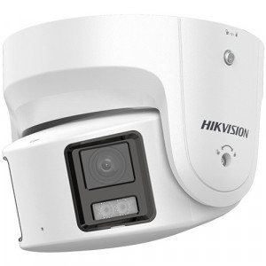Camera supraveghere IP HikVision Turret 8MP DS-2CD2387G2P-LSU/SL(4mm)(C), Vedere panoramica 180 grade, Tehnologie ColorVu 24/7, Alarma luminoasa si audio, AcuSense Deep Learning, WDR real 130dB, Protectie IP67, Rezolutie 4K
