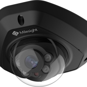 Camera supraveghere IP Milesight dome 5MP MS-C5373-PD(BLACK), lentila 2.8mm, IR 30m, microfon incorporat, slot card 256GB, PoE, WDR, analiza video, protectie IP67 si IK10, carcasa neagra, compresie H.265+