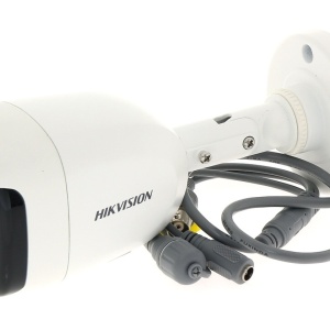 Camera supraveghere Turbo HD Hikvision Bullet 2MP DS-2CE12DFT-F(3.6mm), tehnologie ColorVu, imagini color 24/7, lumina alba 40m, WDR real 130dB, 4 in 1 (TVI/AHD/CVI/CVBS), protectie exterior IP67, carcasa metalica - Img 2