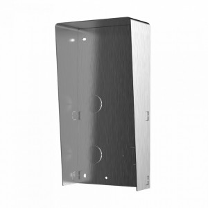 Carcasa interfon HikVision pentru 2 module DS-KABD8003-RS2/S, material otel inoxidabil, montaj aparent, compatibil cu post exterior modular DS-KD8003-IME1/IME2, design ergonomic, accesoriu interfonie profesionala