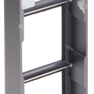 Carcasa interfon montaj aparent HikVision DS-KD-ACW3/S, rama modulara pentru 3 module, material otel inoxidabil de inalta calitate, include 3 panouri frontale, capac buton si accesorii necesare instalarii, design robust - Img 5