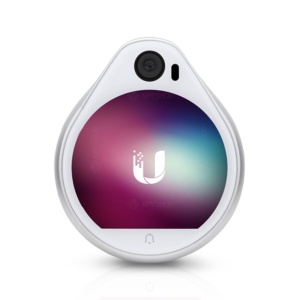 Cititor acces Ubiquiti UniFi Access Reader Pro UA-PRO, NFC, Bluetooth, ecran tactil si camera integrata, unghi 147.5 grade, alimentare PoE, protectie IP54, suport carduri Mifare, montaj aplicat, management UniFi Access