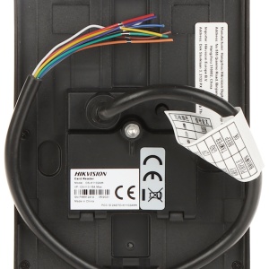 Cititor carduri acces HikVision Pro EM DS-K1102AE, frecventa 125KHz, protocoale RS-485 si Wiegand (W26/W34), functie tamper anti-sabotaj, beeper acustic incorporat, design modern, montaj aparent, protectie IP64 - Img 8