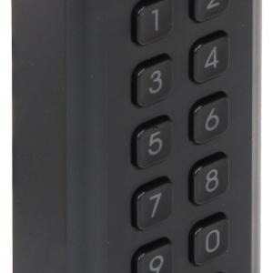 Cititor carduri si tastatura HikVision DS-K1802EK, acces dual EM 125kHz si Mifare 13.56MHz, interfata Wiegand, protectie exterior IP65, beeper integrat, material PC+ABS rezistent, design compact, montaj aparent - Img 2