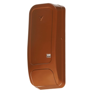 Contact magnetic maro DSC NEO PG8945BR tehnologie PowerG, intrare auxiliara cablata, tamper dublu, autonomie baterie 8 ani, compatibil PowerSeries PRO si Qolsys, frecventa 868MHz, design robust, culoare maro - Img 3