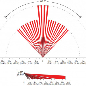 Detector de miscare wireless Paradox PMD2P, 15m, 88.5 grade, imunitate animale 18kg, frecventa 433/868 MHz, raza 70m, compensare automata temperatura, autonomie 2 ani, compatibil Magellan si modul RTX3, Grad 2 - Img 4