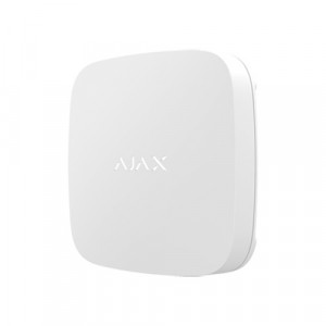 Detector inundație wireless Ajax LeaksProtect Jeweller, detectie apa pe 4 laturi, raspuns 0.15s, IP65, distanta 1300m, scenarii oprire apa (WaterStop), autonomie baterii 5 ani, fara montaj, white