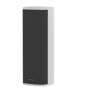 Difuzor de retea audio public Hikvision DS-QAZ14A2G1, 2×5.25″ low + 1×1″ high, putere 120W, sensibilitate 86 dB, max SPL 107.5 dB, frecventa 100 Hz–20 kHz, live/schedule/emergency broadcast, TTS, doua cai audio