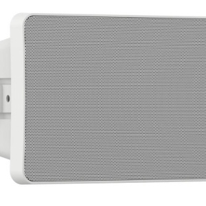 Difuzor secundar tip cabinet Hikvision DS-QAZ0120G1R-S 20W, 8Ω, omnidirectional, 90 dB sensibilitate, 103 dB SPL max, 130 Hz‑17.5 kHz raspuns frecventa, suport schedule/live/emergency broadcast, alarm linkage, two‑way audio, TTS, alb/negru