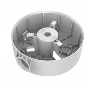 Doza conexiuni HikVision DS-1280ZJ-PT3, montaj camere supraveghere, material plastic rezistent, orificiu trecere cabluri, protectie conexiuni electrice, culoare alb HikVision, design compact, instalare rapida