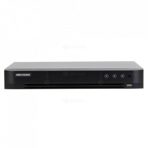 DVR 4 canale Hikvision iDS-7204HQHI-M1/S(C), AcuSense (filtrare om/vehicul), rezolutie 3K/5MP Lite, compresie H.265 Pro+, Penta-brid (TVI/AHD/CVI/CVBS/IP), suporta 6 camere IP, 1 HDD max 10TB