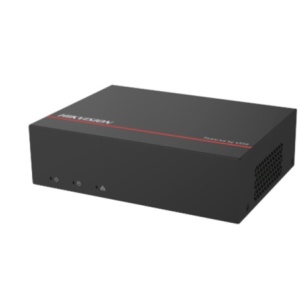 DVR supraveghere Turbo‑HD HikVision iDS‑E04HQHI‑XB, eSSD M‑SATA, clasificare profunda AI persoane/vehicule, Motion Detection 2.0, protectie perimetru, compresie bitrate adaptiv, pana la 3K/5MP Lite @12fps