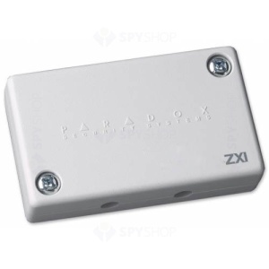 Modul Extensie Adresabil Paradox ZX1 pentru 1 sau 2 Zone (cu ATZ), Compatibil Sisteme EVO, Setare Viteza Intrare pe Zona pana la 255 Minute, Configurabil pentru Temporizare