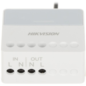 Modul releu wireless HikVision AX PRO DS-PM1-O1H-WE, Intrerupator perete, Comunicare bidirectionala 868 MHz, Criptare AES-128, Control automatizat din aplicatie, Design compact, Afisaj LED status, Suporta diferite scenarii - Img 2