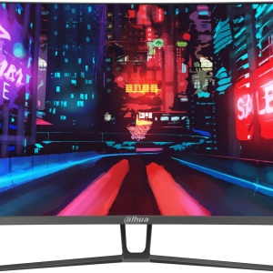 Monitor Gaming Curbat 1500R Dahua DHI-LM32-E230C 31.5 inch FHD, 1920x1080, panel VA, timp raspuns 1ms, Adaptive Sync, sRGB 99%, unghi vizualizare 178 grade, design fara margini, 2x HDMI, 1x DisplayPort, culoare negru